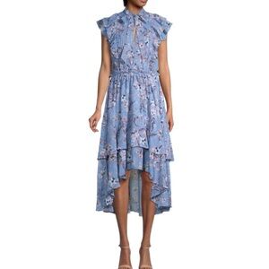 Walter Baker Jayda Ruffled Floral High-low Dress Size 2